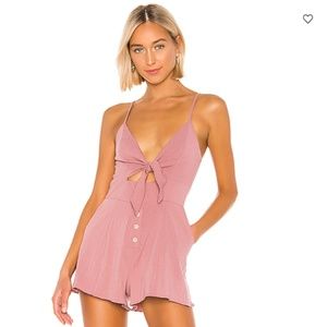 MAJORELLE ANDREA ROMPER MAUVE/PINK- SIZE XS